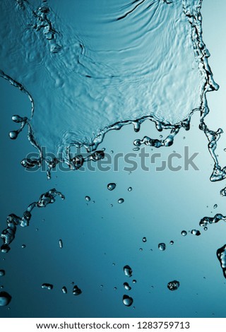 Water drop image.