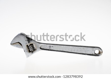 slide wrench isolated on white background