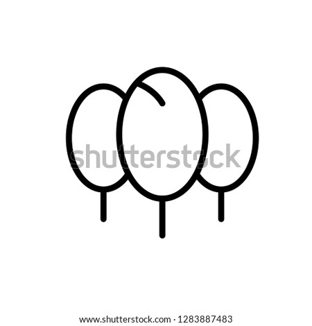 forest icon vector template