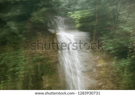 waterfall motion abstract
