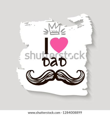 Happy Fathers Day.Lettering for greeting cards, banners, t-shirt design.Happy fathers day typography set. Vector emblems.From son, daughter.Vector illustration.
