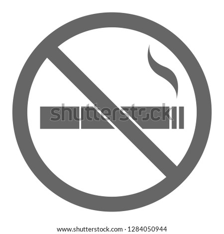 NO SMOKING sign. Vector.