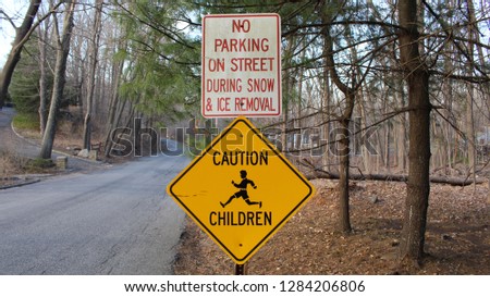 No Parking / Caution Children