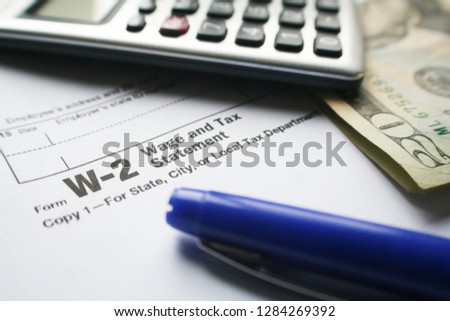 W-2 Employer Tax Form  