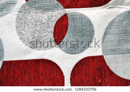 Polka dot fabric texture background 
