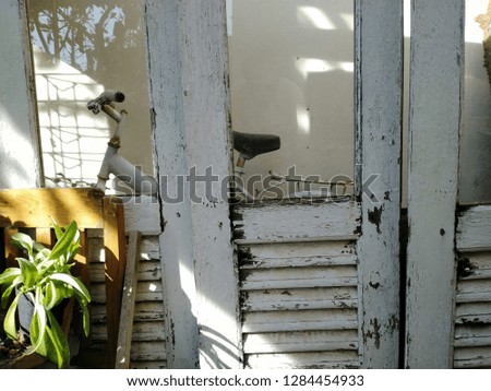 Old house door, Old wooden doors painted white, Old wood and​ texture​