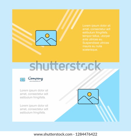 Image abstract corporate business banner template, horizontal advertising business banner.