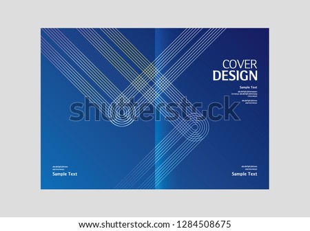 Cover design. Annual report layout. Brochure, catalog. Business vector template. Simple Flyer promotion. magazine, Presentation cover. Abstract Vector illustration.