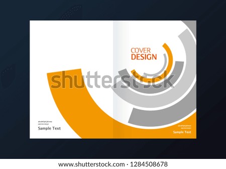 Cover design. Annual report layout. Brochure, catalog. Business vector template. Simple Flyer promotion. magazine, Presentation cover. Abstract Vector illustration.
