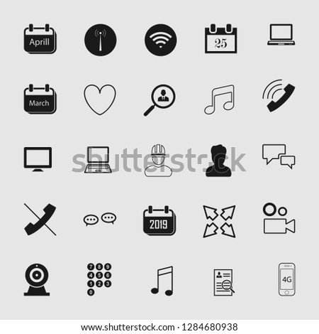 social media and network icon set - Vector