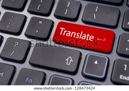 translate button on computer keyboard, translation of languages.