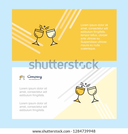 Cheers abstract corporate business banner template, horizontal advertising business banner.