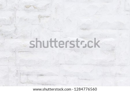 White background. Bricks Wall. 