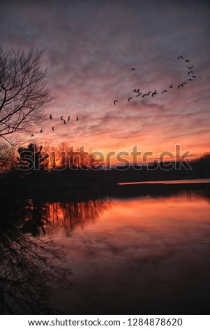 Subtle Sunrise at Lake