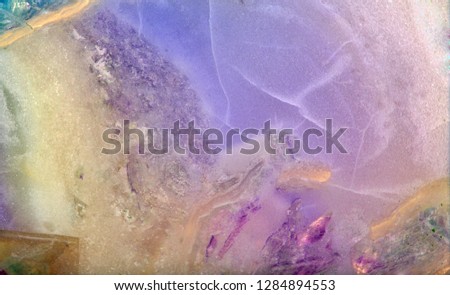 lilac and blue fluorite texture macro photo Royalty-Free Stock Photo #1284894553