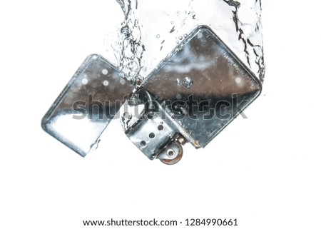 Lighter in the water