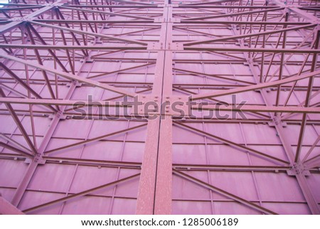 Steel structure, The structure of steel signs, The structure of steel signs from Thailand country
