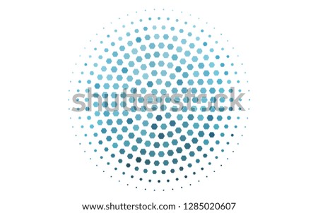 Light BLUE vector background with hexagons. Abstract illustration with colorful hexagons. Beautiful design for your business advert.