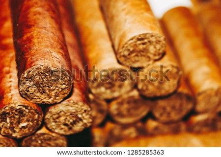 Cuban Cigars Background.