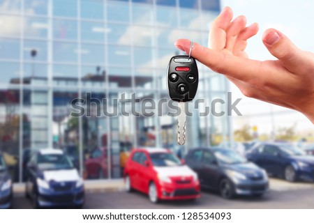 New Car keys. Driving and transportation concept.
