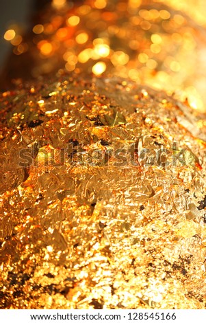 gold texture of buddhism Round stones