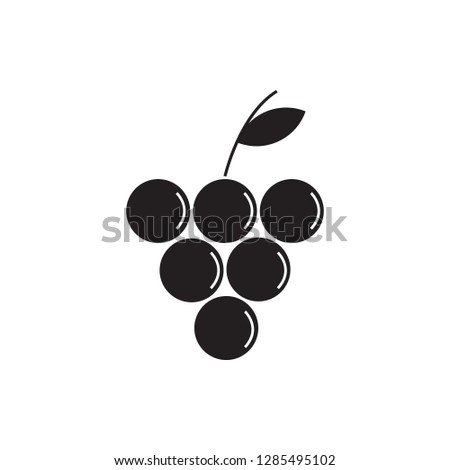 Grapes icon. Element of cyber security for mobile concept and web apps icon. Glyph, flat icon for website design and development, app development