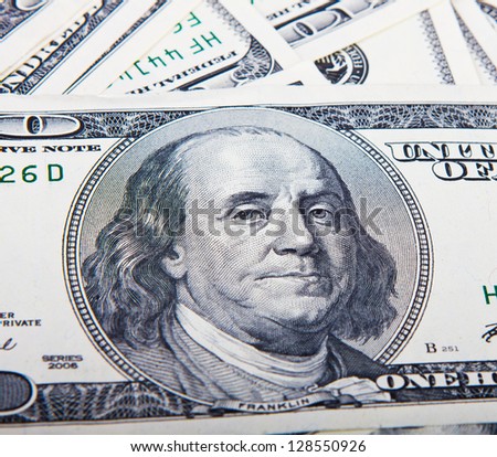 Dollars closeup.Highly detailed picture of American money