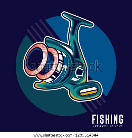Gone fishing advertising poster