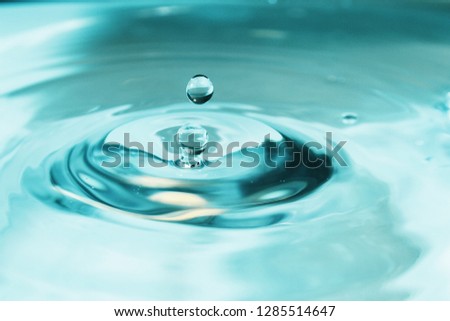 Water background / Water is a transparent, tasteless, odorless, and nearly colorless chemical substance, which is the main constituent of Earth's streams Royalty-Free Stock Photo #1285514647