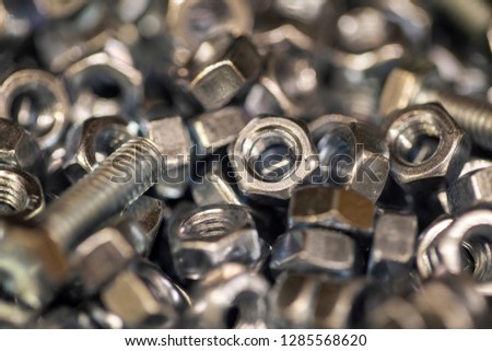 the texture of the different bolts