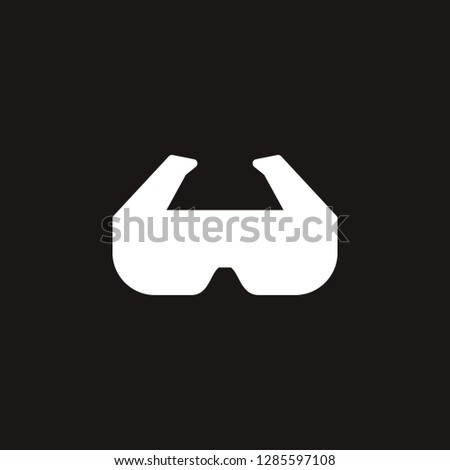 cinema glasses icon. cinema glasses vector design. sign design