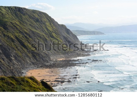 Stunning cliffs on the coast