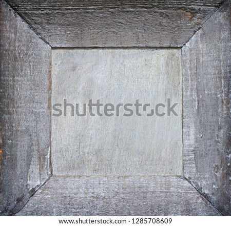 Old wooden retro grunge picture frame background