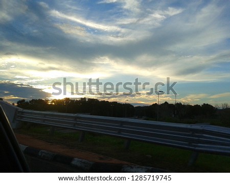 sunset in Brunie