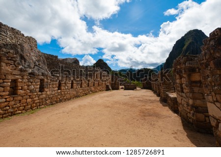 Photography of Main Temple at Machu Picchu Remains