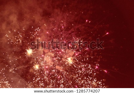 Fireworks in abstract mode