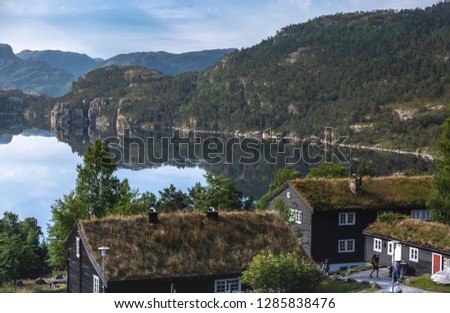 Village in the Norwegian fjords