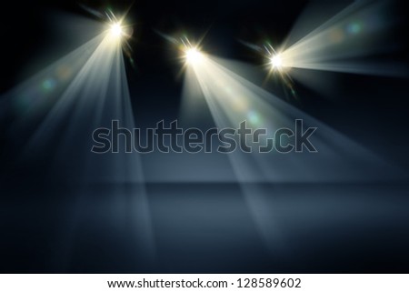Studio Lights Background Royalty-Free Stock Photo #128589602