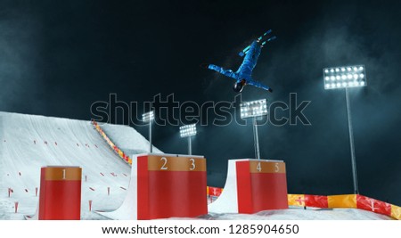 Freestyle aerials skiing