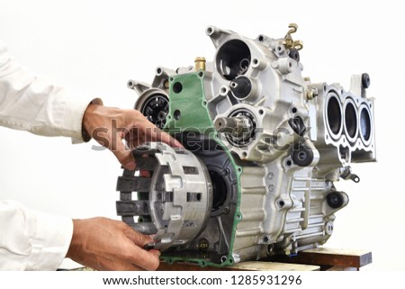 Maintenance of large motorcycle engine