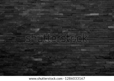 Black slate wall texture and background, old vintage