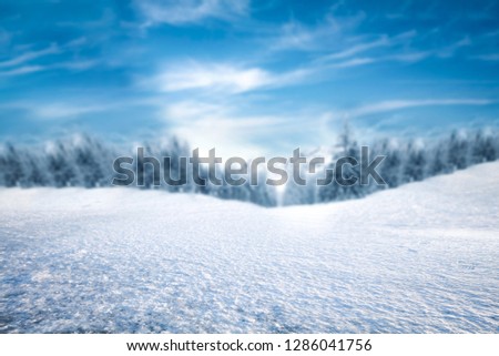 Winter background of ice and free space for your decoration. 