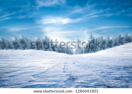 Winter background of ice and free space for your decoration. 