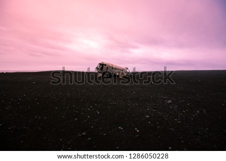 Crashed airplane in Iceland, with beautiful colors, most beautiful and visit places, travel the Iceland, Sólheimasandur 