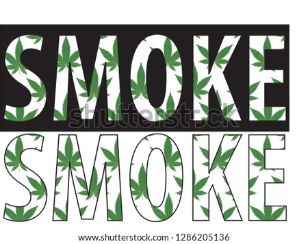 Vegan and Smoke logo vectors