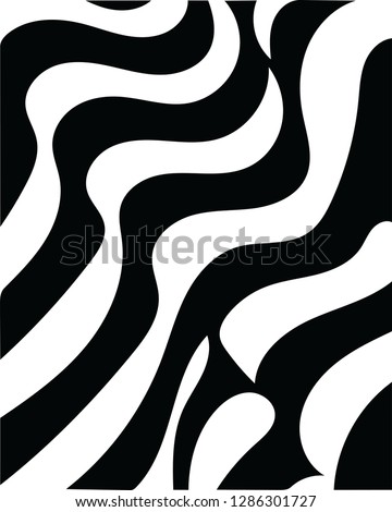 Beautiful safari zebra print wildlife African vector pattern decorative shape design for many creative ideas