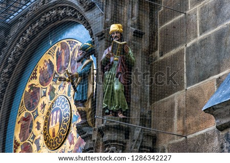 Prague. Czech Republic. Europe. Astrological old clock