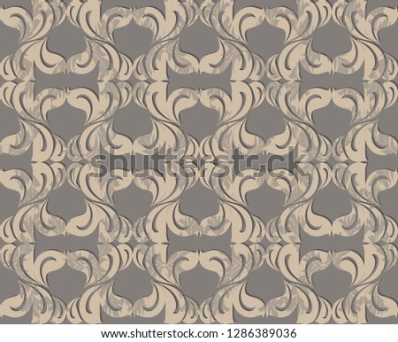 Seamless damask pattern. Endless pattern can be used for ceramic tile, wallpaper, linoleum, web page background 