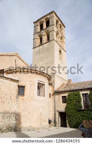 Catholic church of San Juan (Saint John) in Pedraza, Segovia (Spain).
