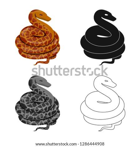 Vector design of mammal and danger logo. Collection of mammal and medicine vector icon for stock.